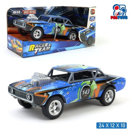 مجسم سيارة سباق امريكي معدنية (Die-Cast) – مقياس 1:24
